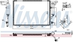 RADIATOR CLIMATIZARE NISSENS 941101 - Compatibil cu FORD