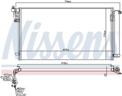 RADIATOR CLIMATIZARE NISSENS 941159 - Compatibil cu GENESIS