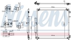 RADIATOR CLIMATIZARE NISSENS 941164 - Compatibil cu LAND ROVER