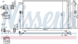 RADIATOR CLIMATIZARE NISSENS 941187 - Compatibil cu BMW