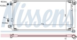 RADIATOR CLIMATIZARE NISSENS 941227 - Compatibil cu LEXUS