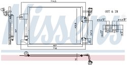 RADIATOR CLIMATIZARE NISSENS 941247 - Compatibil cu MAZDA (FAW)