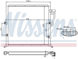 RADIATOR CLIMATIZARE NISSENS 94157 - Compatibil cu BMW