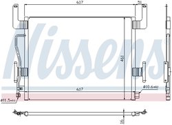 RADIATOR CLIMATIZARE NISSENS 94254 - Compatibil cu RENAULT TRUCKS