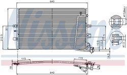 RADIATOR CLIMATIZARE NISSENS 94301 - Compatibil cu SAAB