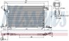 RADIATOR CLIMATIZARE NISSENS 94313 - Compatibil cu CITROEN, PEUGEOT