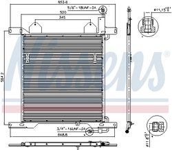 RADIATOR CLIMATIZARE NISSENS 94342 - Compatibil cu DAF
