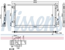 RADIATOR CLIMATIZARE NISSENS 94438 - Compatibil cu FIAT