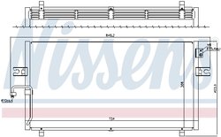 RADIATOR CLIMATIZARE NISSENS 94499 - Compatibil cu NISSAN