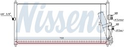 RADIATOR CLIMATIZARE NISSENS 94521 - Compatibil cu NISSAN