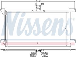 RADIATOR CLIMATIZARE NISSENS 94538 - Compatibil cu SCANIA