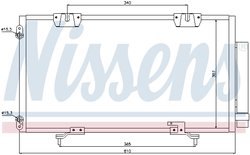 RADIATOR CLIMATIZARE NISSENS 94540 - Compatibil cu TOYOTA