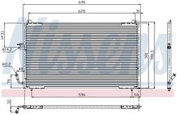 RADIATOR CLIMATIZARE NISSENS 94625 - Compatibil cu PEUGEOT