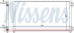 RADIATOR CLIMATIZARE NISSENS 94633 - Compatibil cu FIAT
