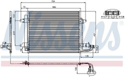 RADIATOR CLIMATIZARE NISSENS 94690 - Compatibil cu VW