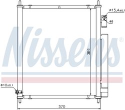 RADIATOR CLIMATIZARE NISSENS 94734 - Compatibil cu HONDA