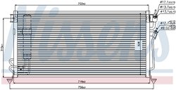 RADIATOR CLIMATIZARE NISSENS 94748 - Compatibil cu MITSUBISHI