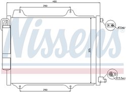 RADIATOR CLIMATIZARE NISSENS 94754 - Compatibil cu SUBARU, SUZUKI
