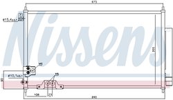 RADIATOR CLIMATIZARE NISSENS 94788 - Compatibil cu HONDA