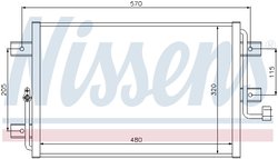 Radiator climatizare Nissens 94825