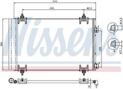 RADIATOR CLIMATIZARE NISSENS 94826 - Compatibil cu CITROEN, DS, PEUGEOT