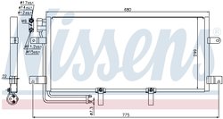 RADIATOR CLIMATIZARE NISSENS 94834 - Compatibil cu VW