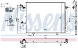 RADIATOR CLIMATIZARE NISSENS 94864 - Compatibil cu MITSUBISHI
