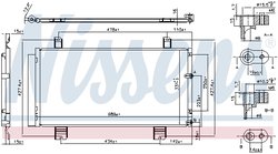 RADIATOR CLIMATIZARE NISSENS 94950 - Compatibil cu LEXUS