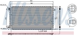 RADIATOR CLIMATIZARE NISSENS 94961 - Piesa auto compatibila cu mai multe marci