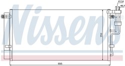 RADIATOR CLIMATIZARE NISSENS 94993 - Compatibil cu KIA