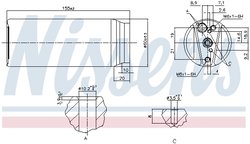 Uscator aer conditionat Nissens 95063