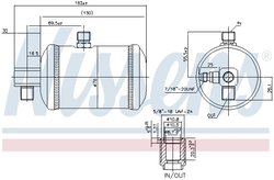 USCATOR AER CONDITIONAT NISSENS 95100 - Compatibil cu CITROEN