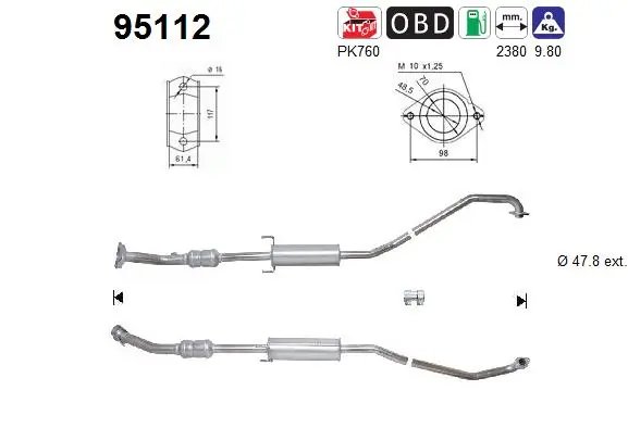 Catalizator AS 95112