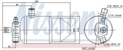 USCATOR AER CONDITIONAT NISSENS 95110 - Compatibil cu PEUGEOT