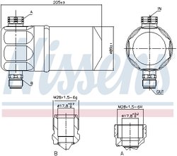 Uscator aer conditionat Nissens 95115