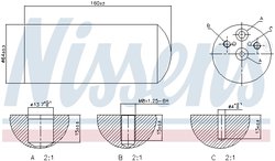 USCATOR AER CONDITIONAT NISSENS 95172 - Compatibil cu ALPINA, BMW