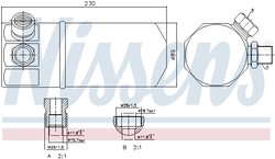 USCATOR AER CONDITIONAT NISSENS 95262 - Compatibil cu AUDI