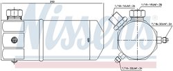 Uscator aer conditionat Nissens 95309