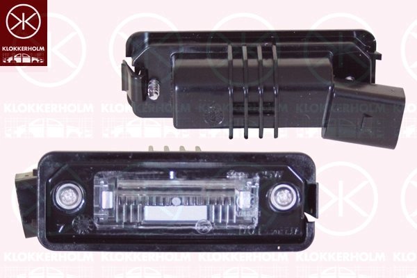 ILUMINARE NUMAR CIRCULATIE KLOKKERHOLM 95400850 - Compatibil cu VW