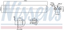 Uscator aer conditionat Nissens 95452