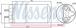 Uscator aer conditionat Nissens 95462