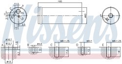 Uscator aer conditionat Nissens 95524
