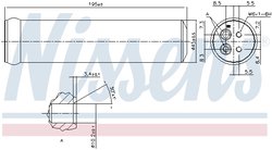USCATOR AER CONDITIONAT NISSENS 95569 - Compatibil cu FORD