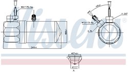 USCATOR AER CONDITIONAT NISSENS 95572 - Compatibil cu FORD