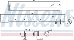 Uscator aer conditionat Nissens 95580