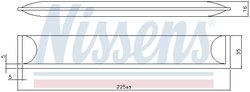 USCATOR AER CONDITIONAT NISSENS 95608 - Compatibil cu FIAT, NISSAN, OPEL, RENAULT, VAUXHALL