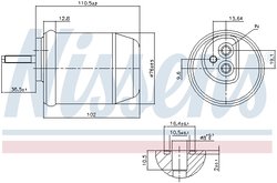 USCATOR AER CONDITIONAT NISSENS 95761 - Compatibil cu JAGUAR