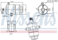 Uscator aer conditionat Nissens 95763