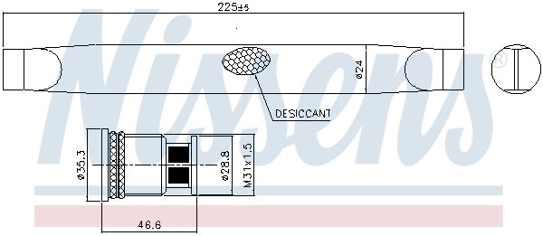 USCATOR AER CONDITIONAT NISSENS 95786 - Compatibil cu CHEVROLET, OPEL, VAUXHALL