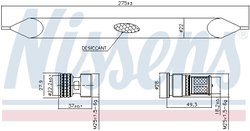 Uscator aer conditionat Nissens 95784